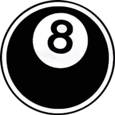 Produktbild von Ansteckbutton 8-Ball schwarz/weiß