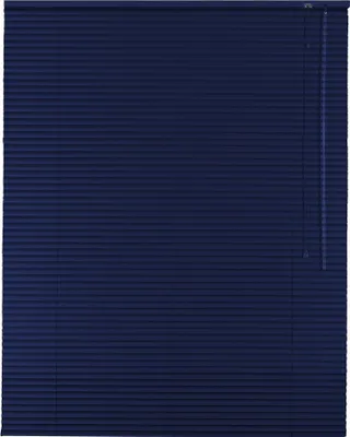 Produktbild von Alu Jalousie Aluminiumjalousie 60 x 140 cm dunkelblau Rollo Jalousette Bedienseite rechts