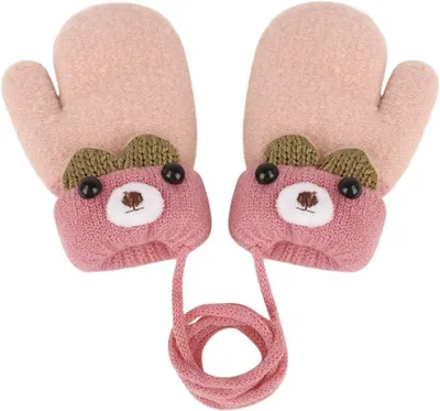 Obrázok produktu pre Detská rukavica Detské rukavice 1-6 rokov, pletené rukavice, fleece podšívka, teplé zimné rukavice, pre