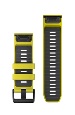 Obrázek produktu pro Náhradní náramek Garmin QuickFit 26mm silikonový zesilovač žlutý/grafitový