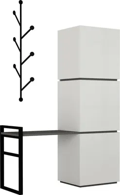 Immagine prodotto di Akoni - Scarpiera, 109x39x149h cm Bianco, 12 Paia