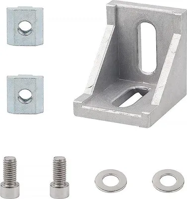 Image de Raccords d'angle en métal, 30 x 30 mm, 30 pièces