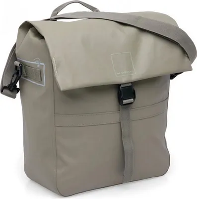 Produktbild von New Looxs Radtasche Leeds Single Taupe 18-20 l - praktische Alltags-Gepäckträ...