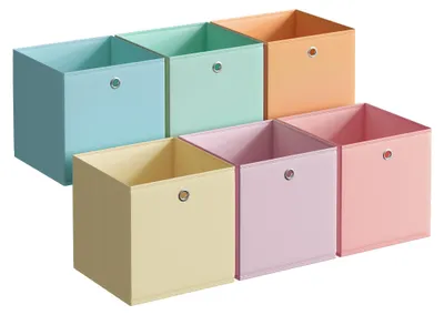 Produktbild von SONGMICS Stoff Aufbewahrungsbox 30 x 30 x 30 cm Grau