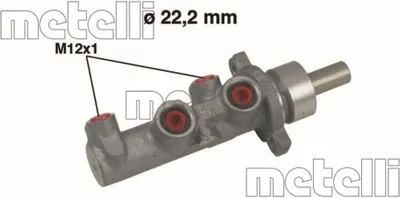 Produktbild von METELLI 05-0483 Bremszylinder Hauptbremszylinder für FIAT PANDA (169) PUNTO (188) PUNTO Van (188AX) für LANCIA YPSILON (843)