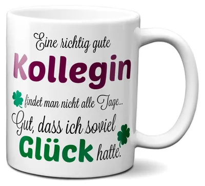 Produktbild von Kollegin Tasse - Geschenk für Arbeitskollegin - Dankeschön Tasse - Beste Kollegin Tasse - Kollegin Kaffeebecher - Teetasse für die Kollegin Abschied