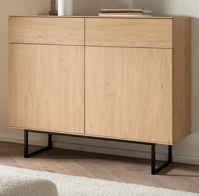 Produktbild von Sideboard "Breda" in Stone Eiche Kommode 115 x 98 cm, mit Push-to-Open