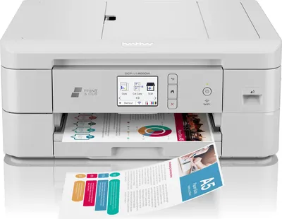 Produktbild von Brother DCP-J1800DW - Multifunktionsdrucker - Farbe - Tintenstrahl - A4 (210 x 297 mm) (Original) - A4/Letter (Medien) - bis zu 13 Seiten/Min. (Kopieren) - bis zu 17 Seiten/Min. (Drucken) - 150 Blatt - USB 2.0, LAN, Wi-Fi(n)