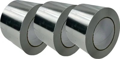 Obrázok produktu pre Hliníková páska, hliníková lepiaca páska, 100 mm x 50 m, izolačná lepiaca páska, 3 rolky