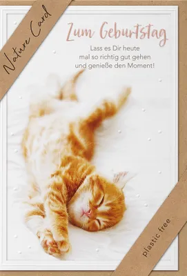 Produktbild von Geburtstag – Nature Cards – unverpackt - Glückwunschkarte im