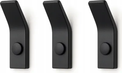 Produktbild von 3 Stück Wandkleiderhaken Metall massiv