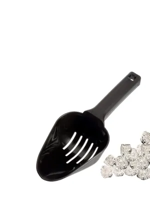 Produktbild von Schwarze Eisschaufel mit Abtropflöchern