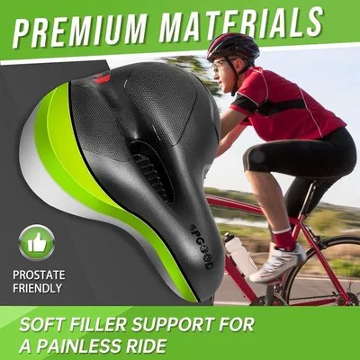 Produktbild von Famanu Fahrradsattelbezug mit Belüftungsöffnungen, geeignet für Rennrad und MTB – Schwarz