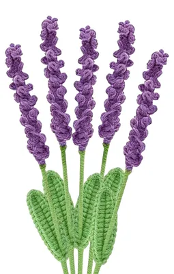 Immagine prodotto di Set di 5 fiori all'uncinetto per decorazioni