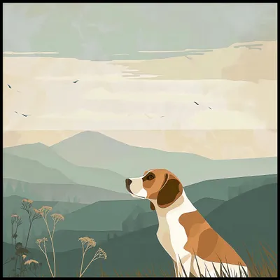 Produktbild von Plakat 100x100cm Treuer Begleiter