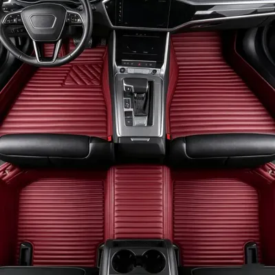 Immagine prodotto di Tappetini per auto, impermeabili, facili da pulire, colore nero, adatti per auto con guida a destra