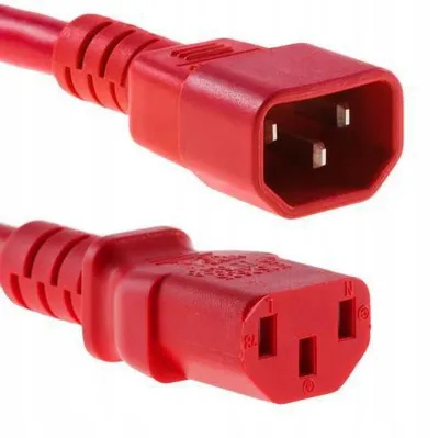 Produktbild von Microconnect PE040630RED, 3 m, C14-Koppler, C13-Koppler, 10 A