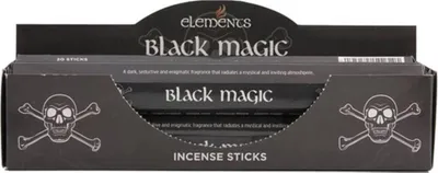 Image de Elements Encens Black Magic (Magie noire), 6 paquets SD1396 (Taille unique) (Noir)
