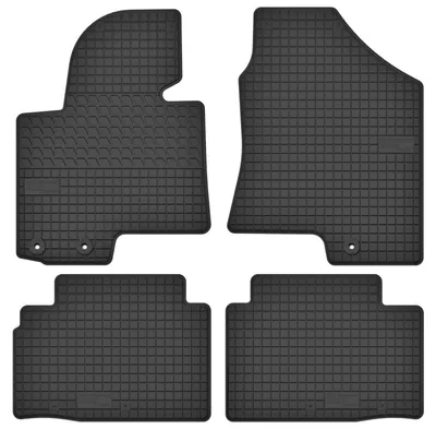 Produktbild von Gummi-Fußmatten für Hyundai ix35 2009-2015 (SUV) – 4-tlg, Schwarz, passgenau – Wielganizator SolidTread