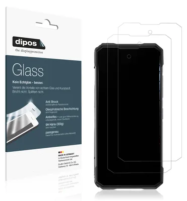 Produktbild von 2x Schutzfolie für Doogee S200X matt - Anti-Shock 9H Folie dipos Glass Kunststoffglas
