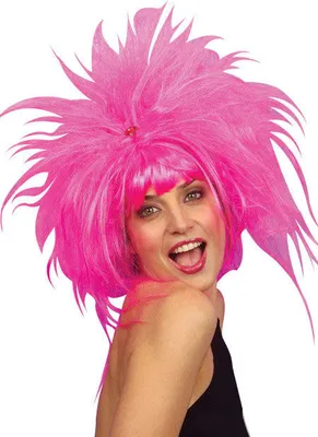 Produktbild von Pretty Kitty 80er Jahre Perücke pink für Damen
