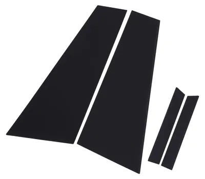Immagine prodotto di 4 pezzi copertura montante, PC ad alta resistenza, nero lucido, copertura finestrino porta, ricambio per Benz CLS-Class W219 2006-2011