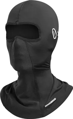 Image de ROCKBROS Cagoule d'orage pour moto Chauffe-cou avec trou pour lunettes Noir