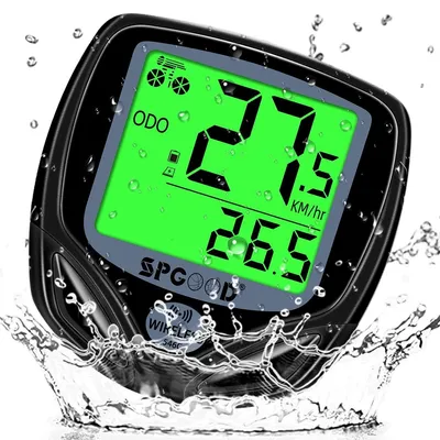 Image de Compteur de vélo sans fil - 19 fonctions - IP54 étanche - Noir