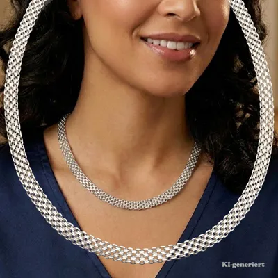 Produktbild von Damen Collier aus echt Silber 925 50 cm
