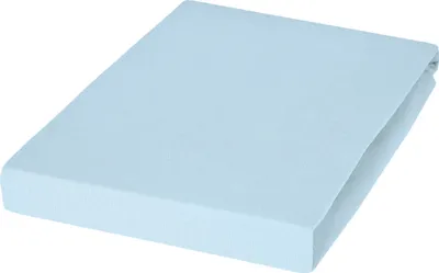 Produktbild von Jersey Spannbettlaken - Hellblau - Baumwolle - 100 x 200 cm