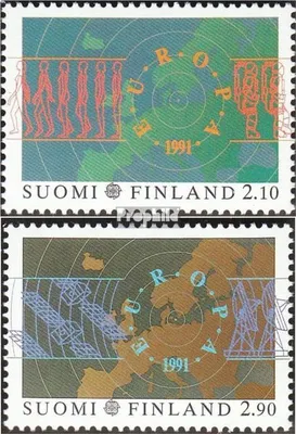 Produktbild von Briefmarken Finnland 1991 Mi 1144-1145 (kompl.Ausg.) postfrisch Europäische Weltraumfahrt