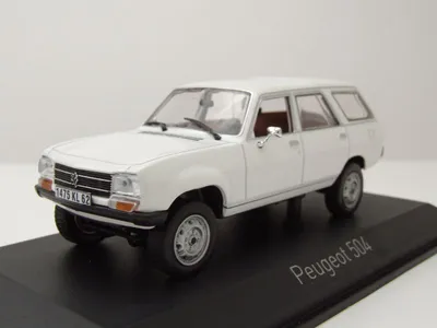 Produktbild von Peugeot 504 Break Kombi Dangel 1980 weiß Modellauto 1:43 Norev