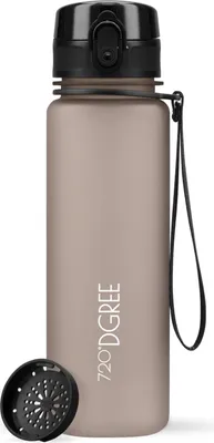 Produktbild von 720°DGREE Trinkflasche uberBottle softTouch mit Sieb nougat brown 0,5l