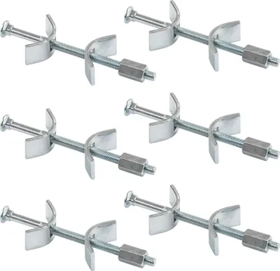 Produktbild von Werkblattverbinder 100 mm 6 Stück - Möbelverbinderschrauben für Werkblattverbindungen