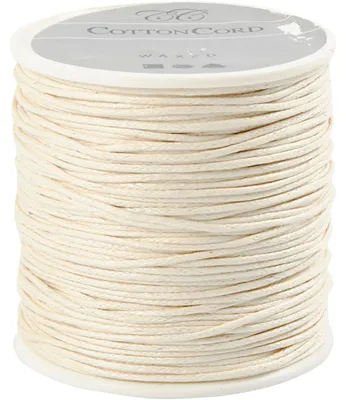 Produktbild von Baumwollschnur, Dicke 1 mm, Naturweiß, 40 m/ 1 Rolle [HOB-51568]