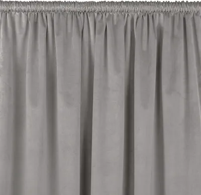 Zdjęcie produktu dla Zasłona VILA velvetowa z tunelem 135x175 szara wzór 1 Homede