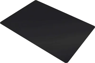 Produktbild von Valora PVC-Matte 140 x 100 cm Schwarz - Bodenmatte mit schwarzem Finish für den Arbeitsplatz oder zu Hause