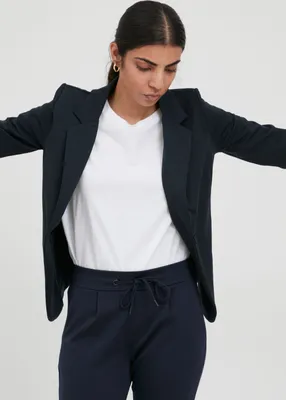 Produktbild von ICHI IHKATE Damen Blazer Jackenblazer Anzugsjacke mit 1-Knopf-Form Stretch Reverskragen Paspeltaschen Slim fit