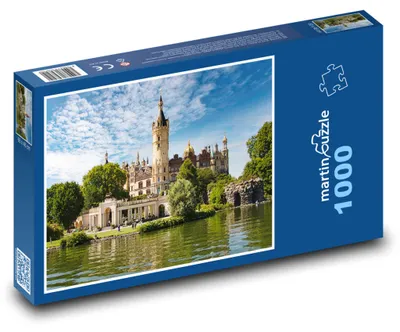 Zdjęcie produktu dla Puzzle 1000 Zamek Schwerin Latem - martinpuzzle