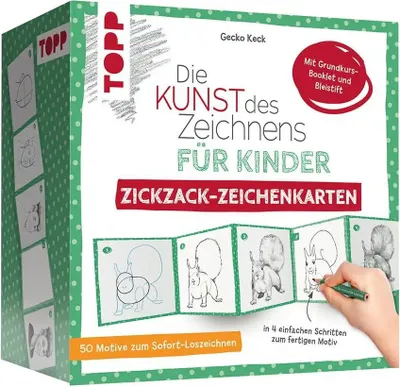 Obrázek produktu pro Umění kreslení pro děti Karty pro kreslení cikcaků