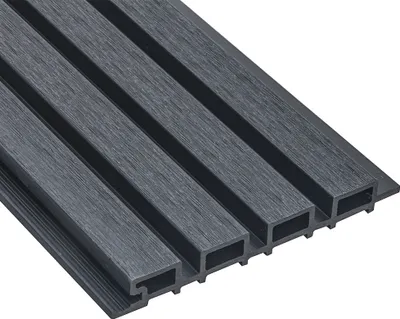 Produktbild von Home Deluxe - WPC Fassadenverkleidung DUVAR - Farbe: Anthrazit, Größe: 50 m² ca. 190 x 21,9 x 2,6 cm, inkl. Montagematerial I Fassadenpaneele Fassadenprofile Hausverkleidung