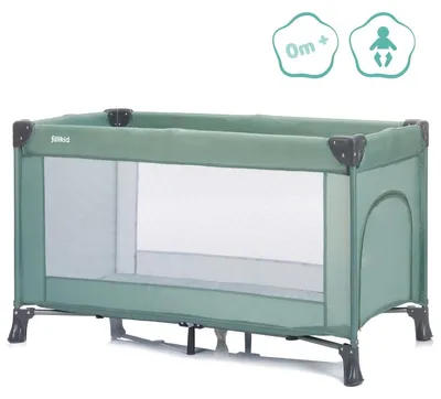 Produktbild von Fillikid Reisebett Valencia 120 x 60 Grün