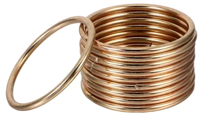 Produktbild von 10 Stück Metallringe für Bastelarbeiten mit vergoldeter Oberfläche für Traumfänger, Makramee-Kränze und Dekorationselemente