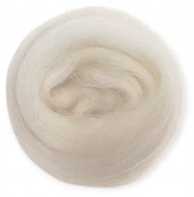 Produktbild von Filart Polnische Kammzüge Wolle natur 10g cremefarben