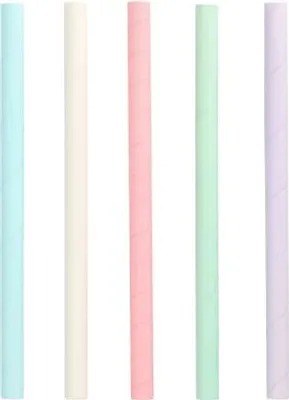Produktbild von Bubble Tea Halme Papier Ø 12 mm · 20 cm farbig sortiert