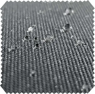 Produktbild von novely® ARAGON Wasserabweisend - Premium Acryl Outdoor-Stoff  Polsterstoff in Baumwoll-Optik für Gartenmöbel Meterware 1lfm - Farbe: 02 Graphit