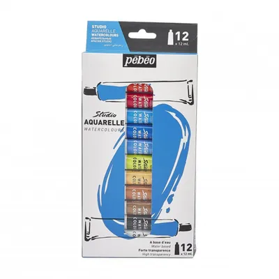 Image de Pebeo Studio Aquarell Set, 12 x 12 ml