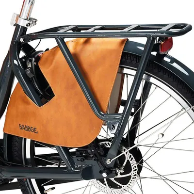 Produktbild von Babboe Mantelschoner, braun, schützt Kleidung vor dem Rad an Babboe Lastenfahrrädern