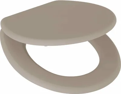 Produktbild von WC-Sitz Lena taupe ca. 42,5 x 36 x 5,5 cm mit Edelstahlscharnieren