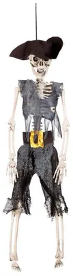 Produktbild von Skelett Pirat 40 cm - Boland Halloween Dekoration, Gruselige Deko
